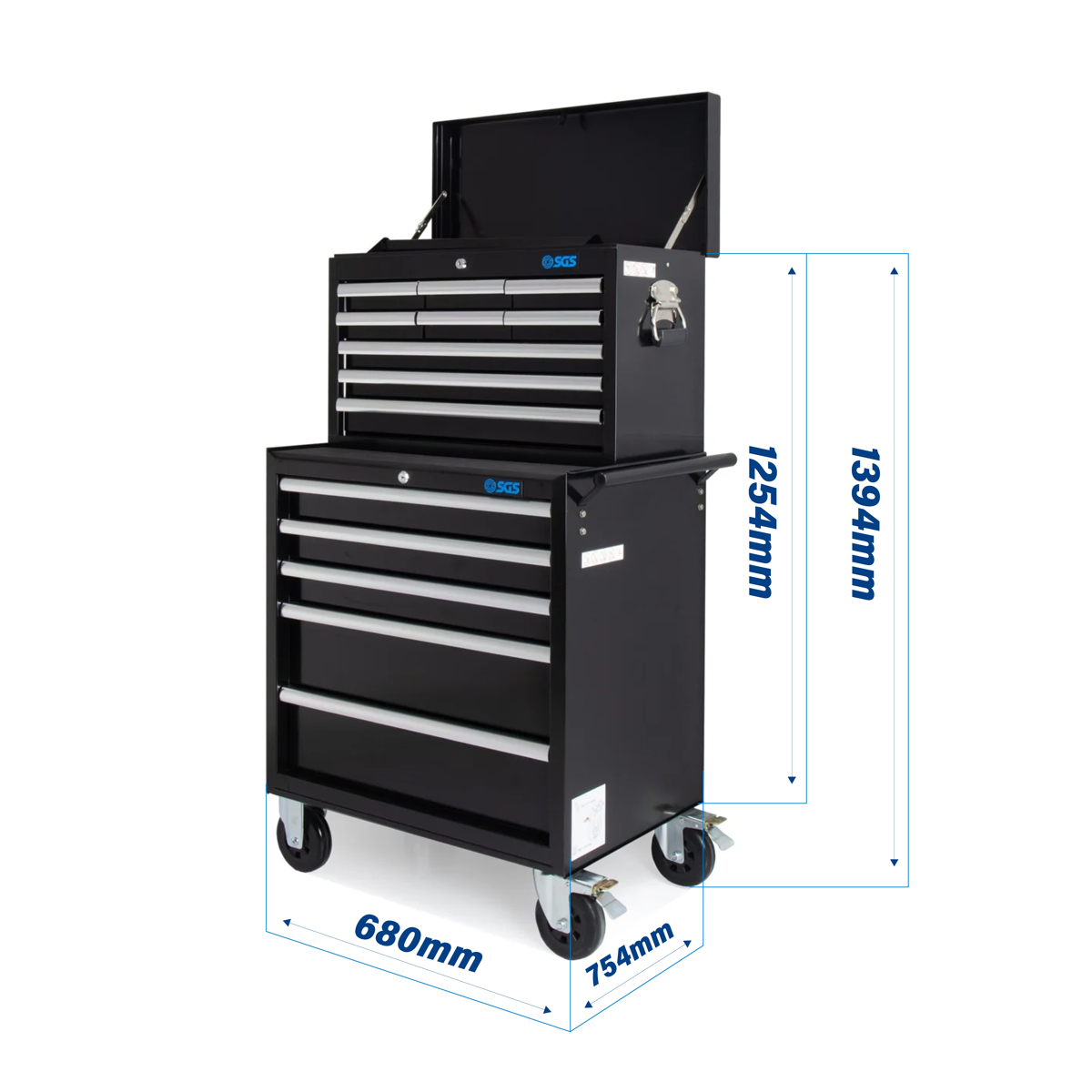 SGS 14 Drawer Tool Chest and Roller Cabinet